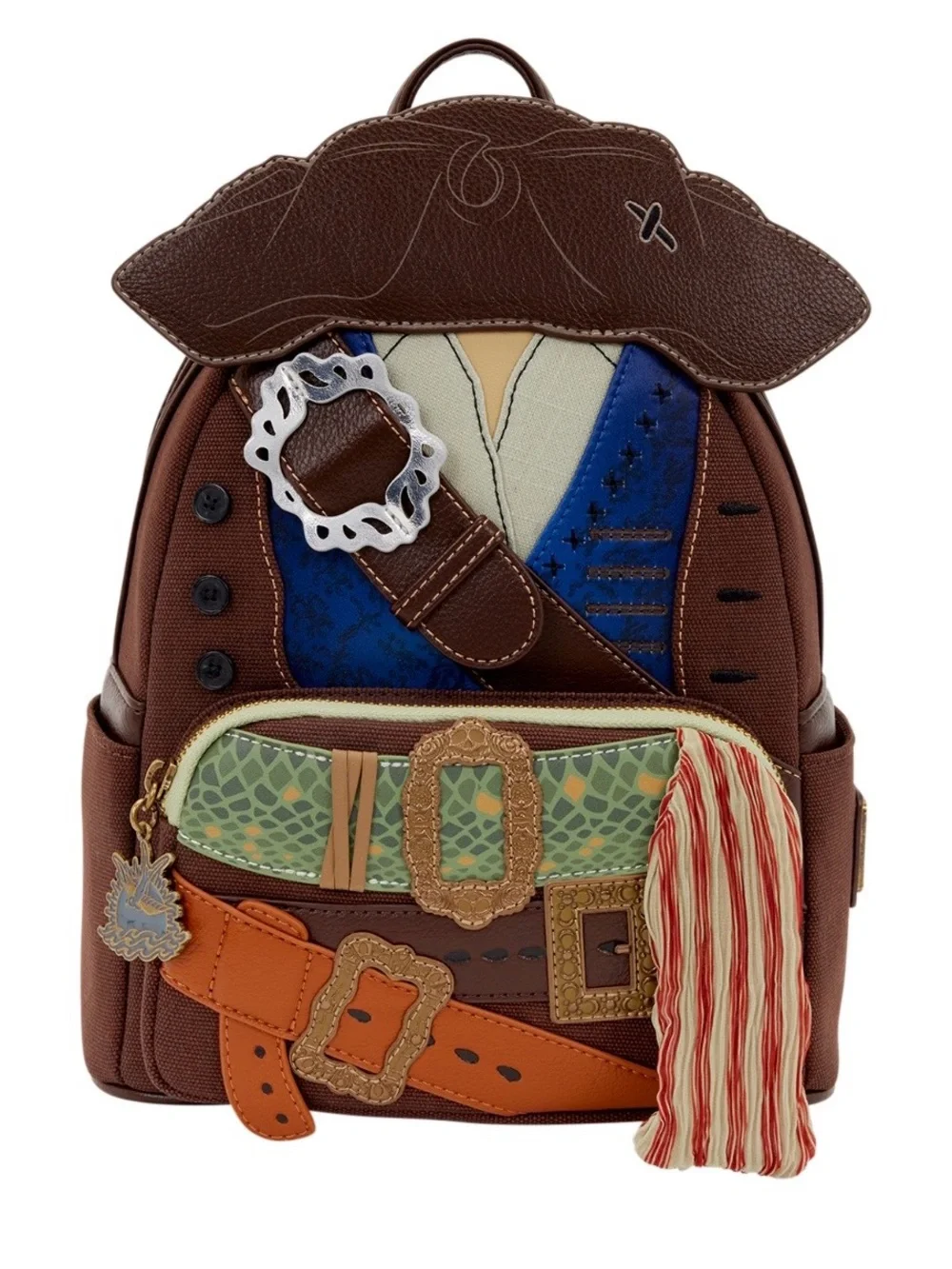 Loungefly Pirates of the Caribbean Jack Sparrow Cosplay Mini Backpack